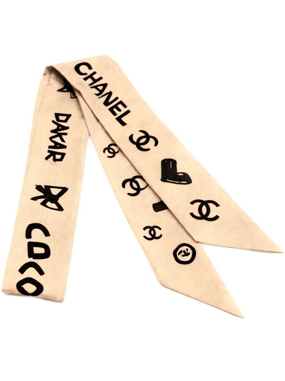 Chanel Dakar Collection Twilly Scarf - with flaws